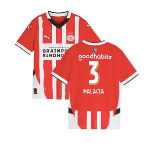 2024-2025 PSV Eindhoven Home Shirt (Kids) (Malacia 3)