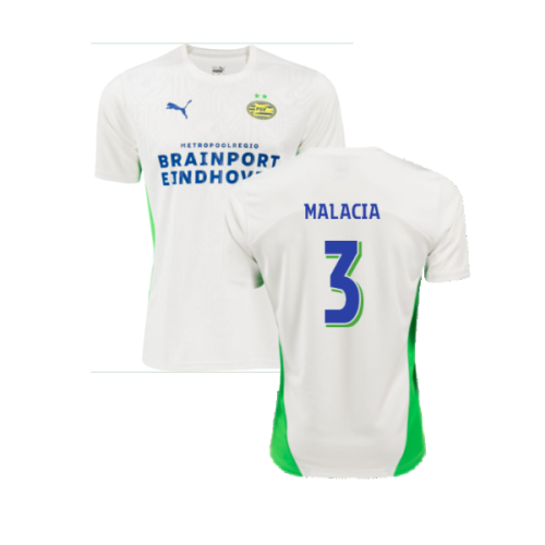 2024-2025 PSV Eindhoven Training Shirt (White) (Malacia 3)