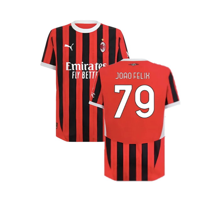2024-2025 AC Milan Home Authentic Shirt (Joao Felix 79)