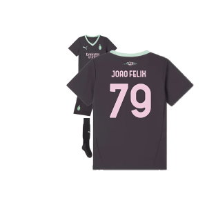 2024-2025 AC Milan Third Mini Kit (Joao Felix 79)