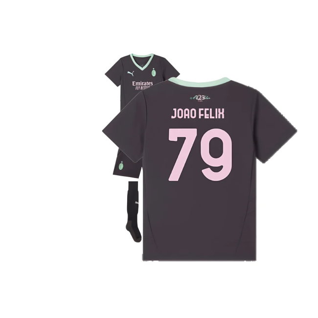 2024-2025 AC Milan Third Mini Kit (Joao Felix 79)