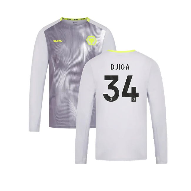 2024-2025 Wolves Players Training Long Sleeved Tee (Grey) (Djiga 34)