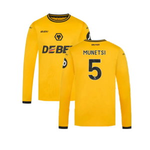 2024-2025 Wolves Long Sleeve Home Shirt (Munetsi 5)
