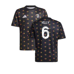 2024-2025 Juventus Pre-Match Shirt (Black) - Kids (Kelly 6)