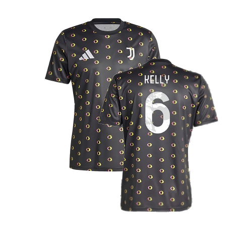 2024-2025 Juventus Pre-Match Shirt (Black) (Kelly 6)