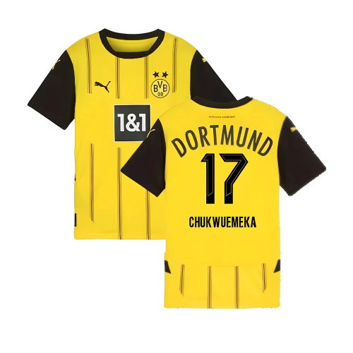 2024-2025 Borussia Dortmund Home Shirt (Kids) (Chukwuemeka 17)