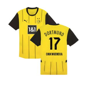 2024-2025 Borussia Dortmund Authentic Home Shirt (Chukwuemeka 17)