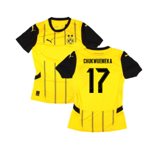 2024-2025 Borussia Dortmund Home Shirt (Ladies) (Chukwuemeka 17)