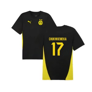 2024-2025 Borussia Dortmund Training Shirt (Black) (Chukwuemeka 17)