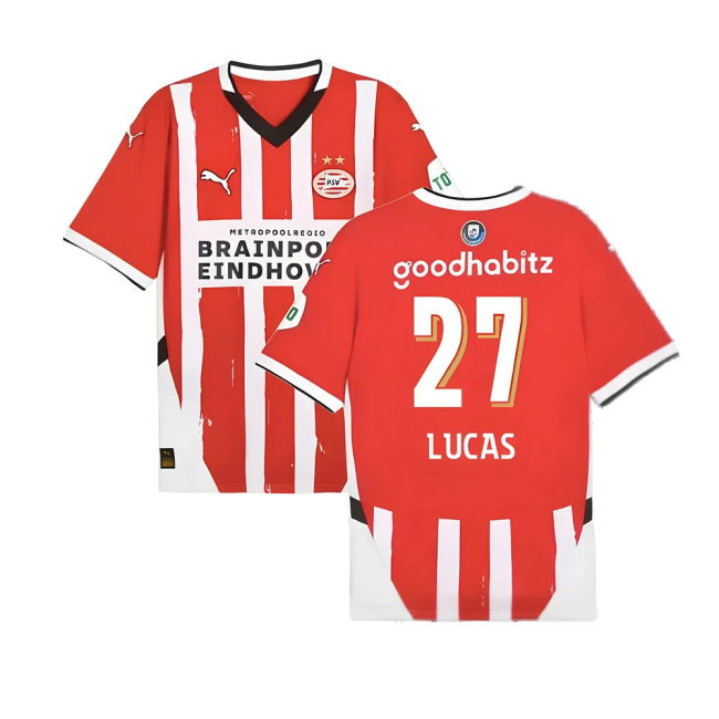 2024-2025 PSV Eindhoven Home Shirt (Lucas 27)
