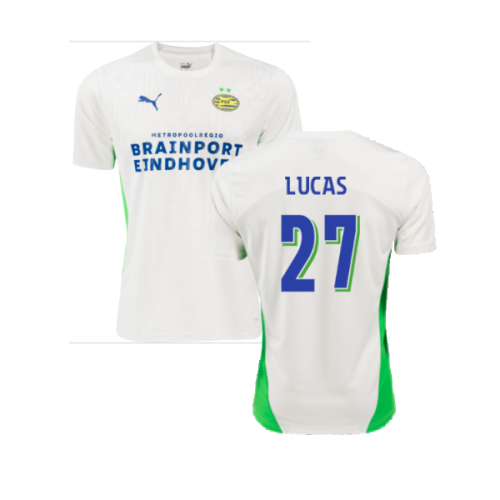 2024-2025 PSV Eindhoven Training Shirt (White) (Lucas 27)