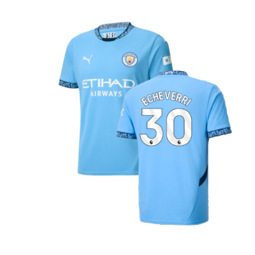 2024-2025 Man City Home Shirt (Echeverri 30)