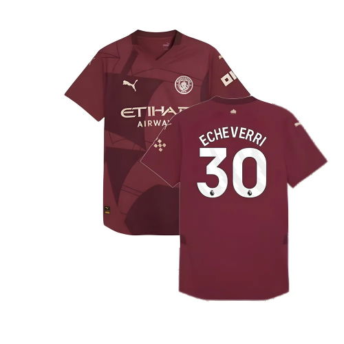2024-2025 Man City Third Authentic Shirt (Echeverri 30)