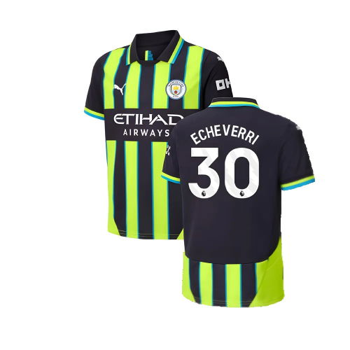 2024-2025 Man City Away Shirt (Kids) (Echeverri 30)