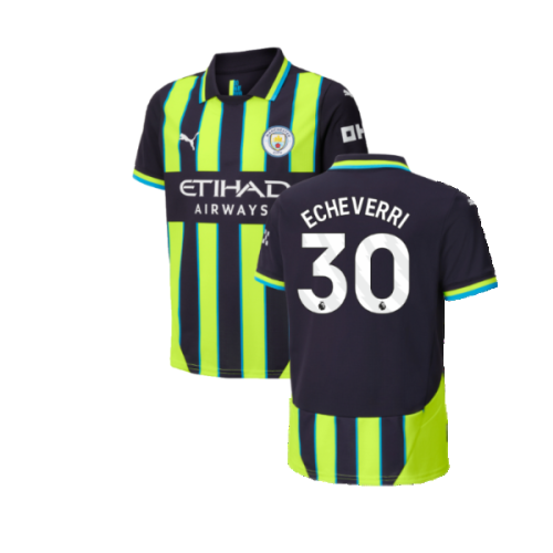 2024-2025 Man City Away Shirt (Kids) (Echeverri 30)