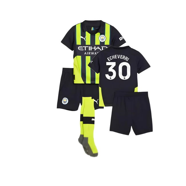 2024-2025 Man City Away Mini Kit (Echeverri 30)