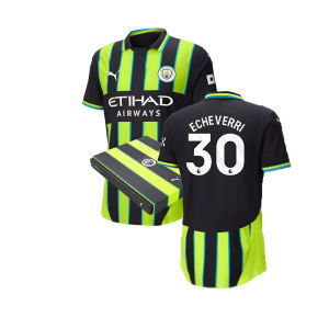 2024-2025 Man City Away Authentic Shirt w/packaging (Echeverri 30)