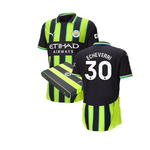 2024-2025 Man City Away Authentic Shirt w/packaging (Echeverri 30)