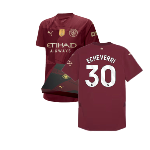 2024-2025 Man City Third Authentic Shirt w/packaging (Echeverri 30)
