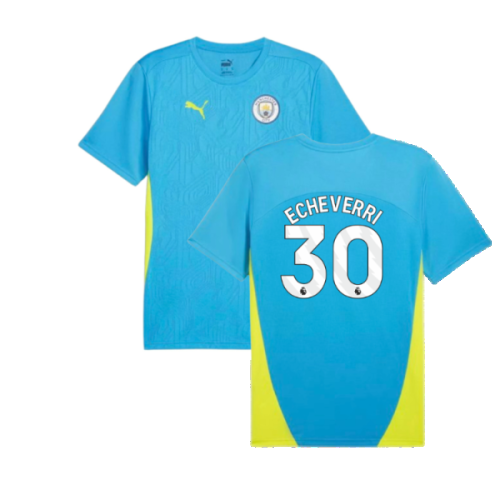 2024-2025 Man City Training Shirt (Magic Blue) (Echeverri 30)