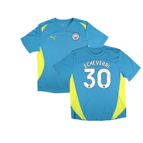 2024-2025 Man City Training Shirt Pro (Blue) (Echeverri 30)