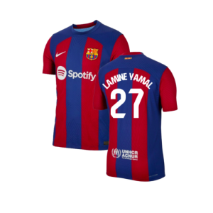 2023-2024 Barcelona Authentic Home Shirt (Lamine Yamal 27)
