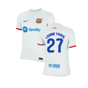 2023-2024 Barcelona Away Shirt (Ladies) (Lamine Yamal 27)