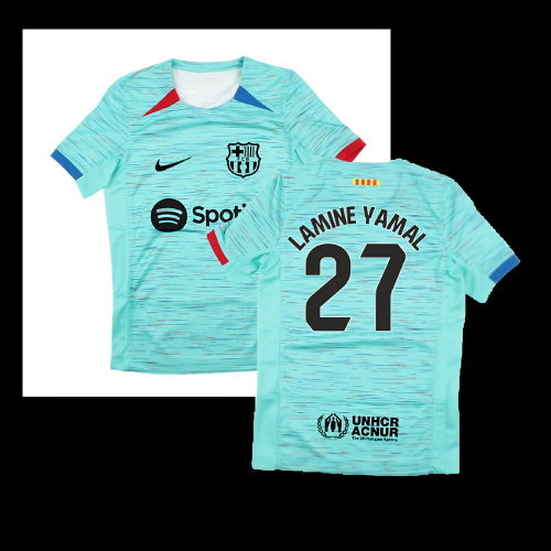 2023-2024 Barcelona Third Shirt (Kids) (Lamine Yamal 27)
