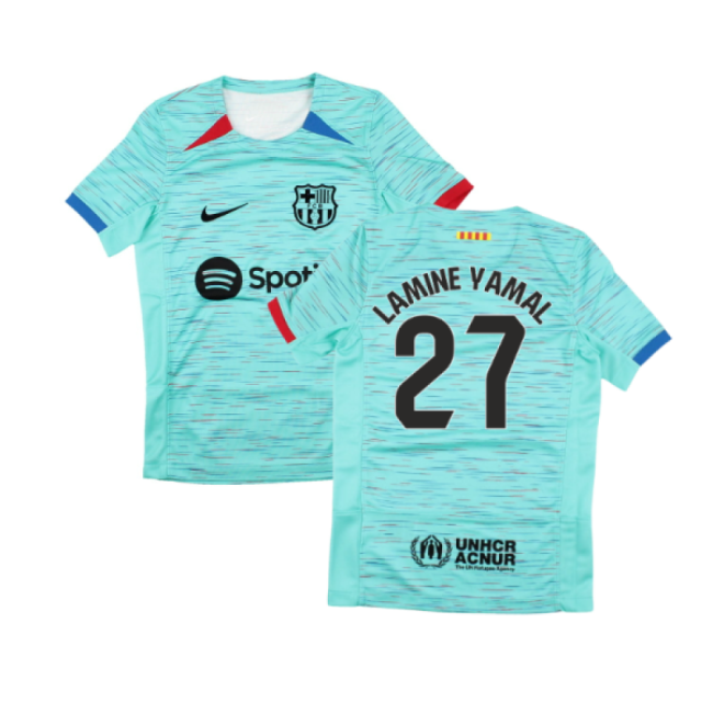 2023-2024 Barcelona Third Shirt (Kids) (Lamine Yamal 27)