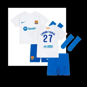 2023-2024 Barcelona Away Baby Kit (Lamine Yamal 27)