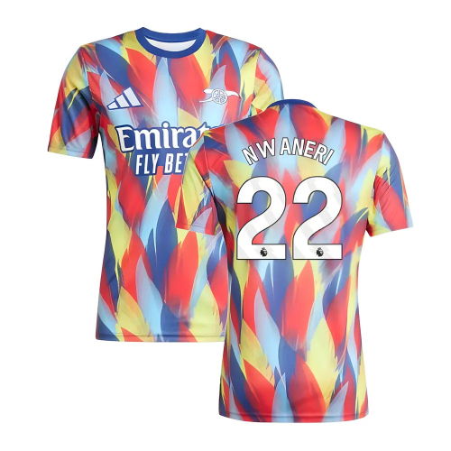 2025-2026 Arsenal Pre-Match Shirt (Victory Blue) (Nwaneri 22)