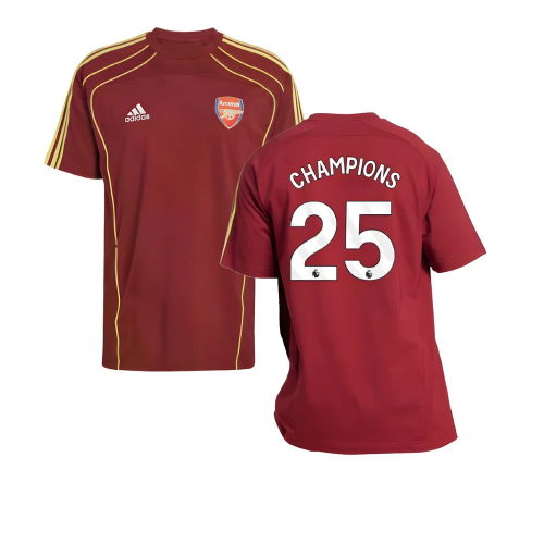 2025-2026 Arsenal UBP Tee (Noble Maroon) (Champions 25)