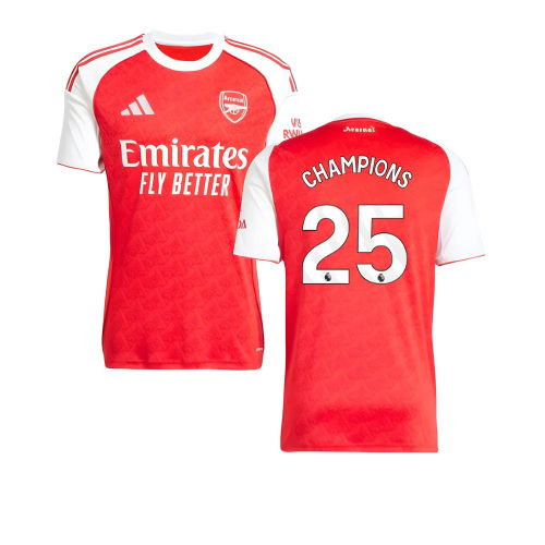 2025-2026 Arsenal Home Shirt (Champions 25)