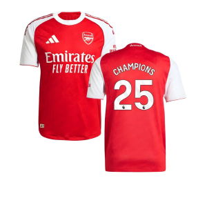 2025-2026 Arsenal Authentic Home Shirt (Champions 25)