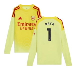 2025-2026 Arsenal Home Goalkeeper Shirt (Yellow) - Kids (Raya 1)