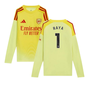 2025-2026 Arsenal Home Goalkeeper Shirt (Yellow) - Kids (Raya 1)