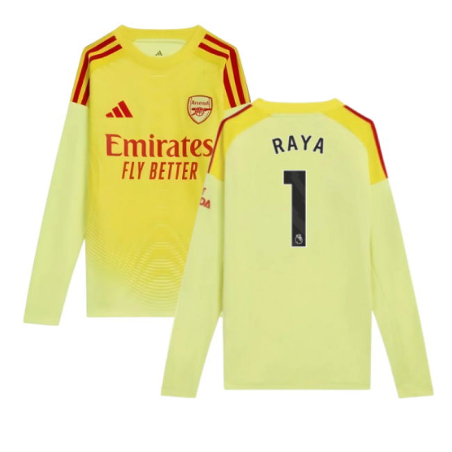 2025-2026 Arsenal Home Goalkeeper Shirt (Yellow) - Kids (Raya 1)