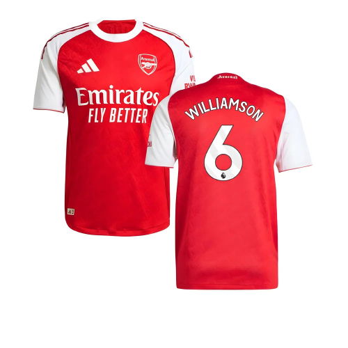 2025-2026 Arsenal Authentic Home Shirt (Williamson 6)
