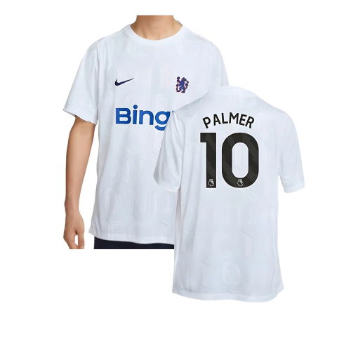 2025-2026 Chelsea Academy Pro Pre-Match Football Top (White) (Palmer 10)