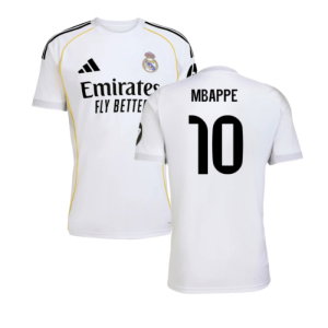 2025-2026 Real Madrid Home Shirt (Mbappe 10)