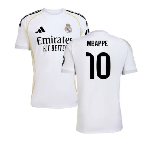 2025-2026 Real Madrid Home Shirt (Mbappe 10)