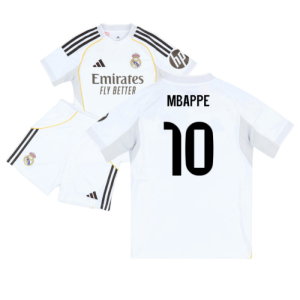 2025-2026 Real Madrid Home Youth Kit (Mbappe 10)