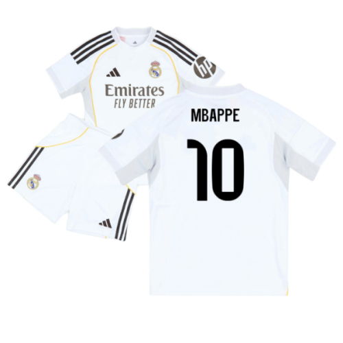 2025-2026 Real Madrid Home Youth Kit (Mbappe 10)