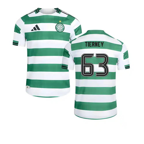2025-2026 Celtic Home Shirt (No Sponsor) (Tierney 63)