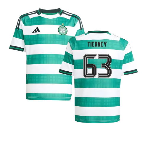 2025-2026 Celtic Home Shirt - Kids (Tierney 63)