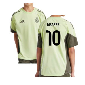 2025-2026 Real Madrid Training Jersey (Almost Lime) - Kids (Mbappe 10)