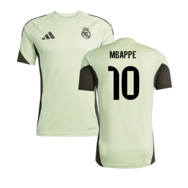 2025-2026 Real Madrid Training Jersey (Almost Lime) (Mbappe 10)