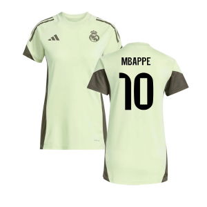2025-2026 Real Madrid Training Jersey (Almost Lime) - Womens (Mbappe 10)