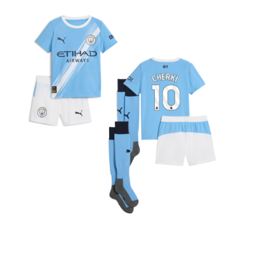 2025-2026 Man City Home Mini Kit (Cherki 10)