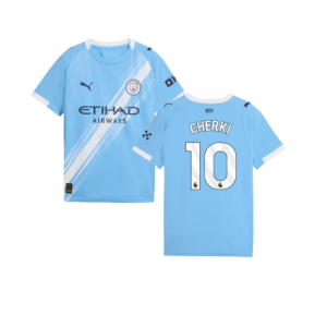 2025-2026 Man City Home Shirt (Kids) (Cherki 10)